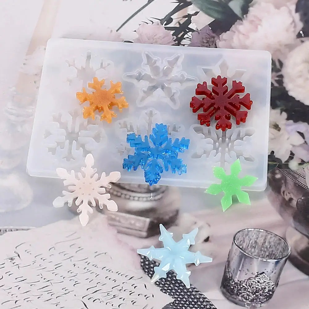 Silicone Mold | Snowflake Shape | UV Resin Compatible