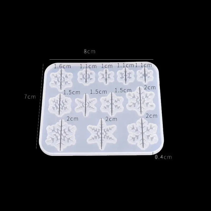 Silicone Mold | Snowflake Shape | UV Resin Compatible
