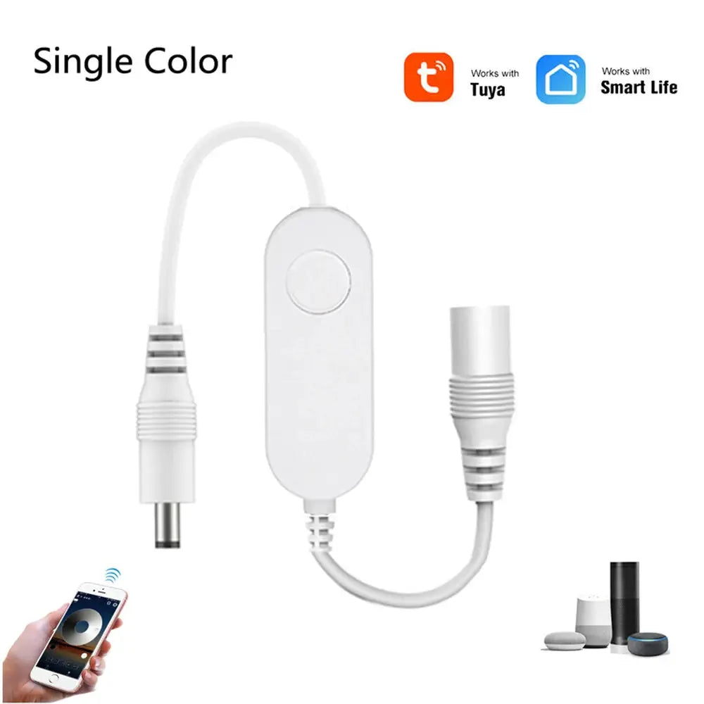 WiFi Smart Mini Led Controller DC 5V 12V 24V RGBW RGBWW RGB+CCT RGB Strip Controller TUYA Smart Life APP Echo Plus Voice Control from PriceLows™