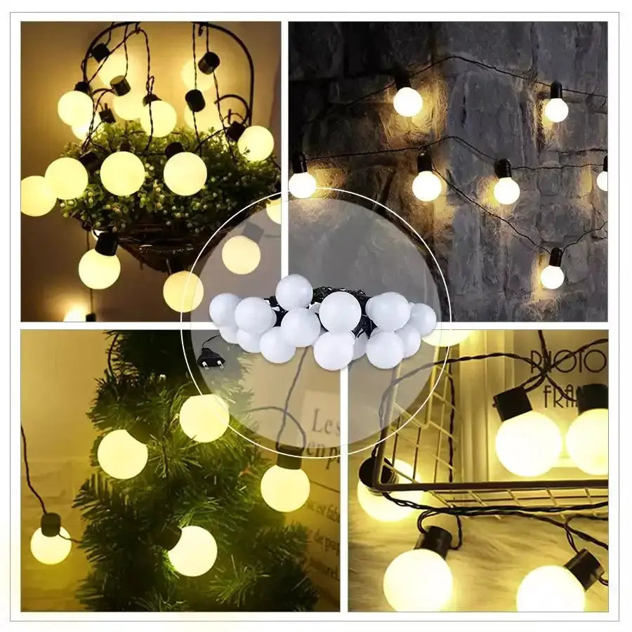 G50 Street Garland Light Bulbs LED Fairy String Light Outdoor Lights Garden Patio Christmas Decoration from PriceLows™