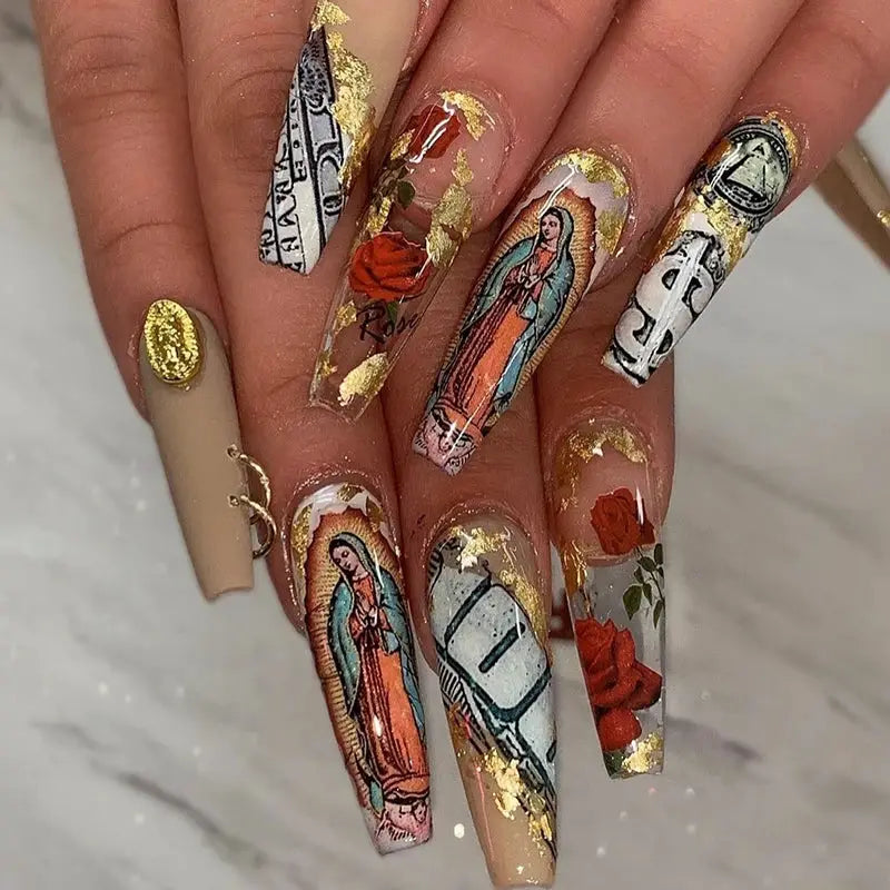 3D Money Dollar Sign Nail Art Stickers Decal Wealthy Rich Style Self Adhesive Nails Acrylic Manicure Tips Decoration Tool from PriceLows™