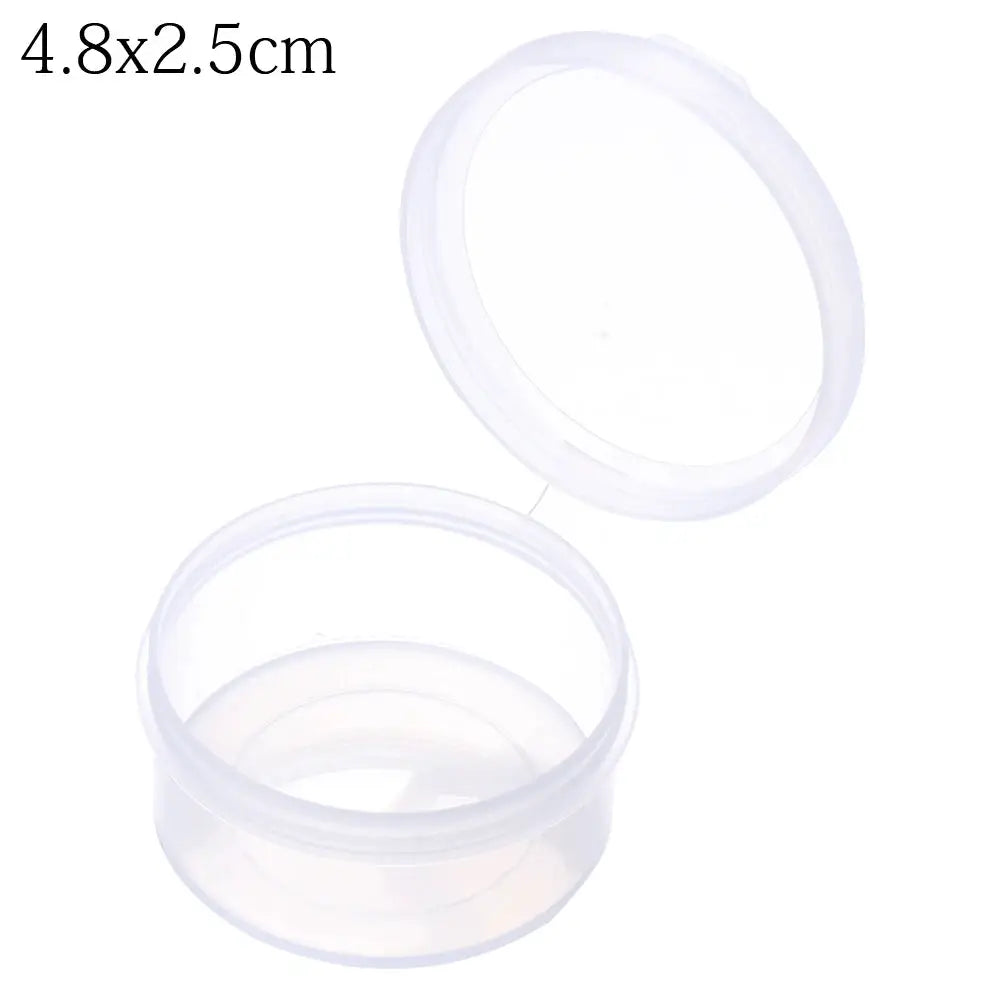 1PC Square/Round Transparent Plastic Storage Box Small Case Beads Earrings Jewelry Container Hardware Organizer Pill Chip Box from PriceLows™
