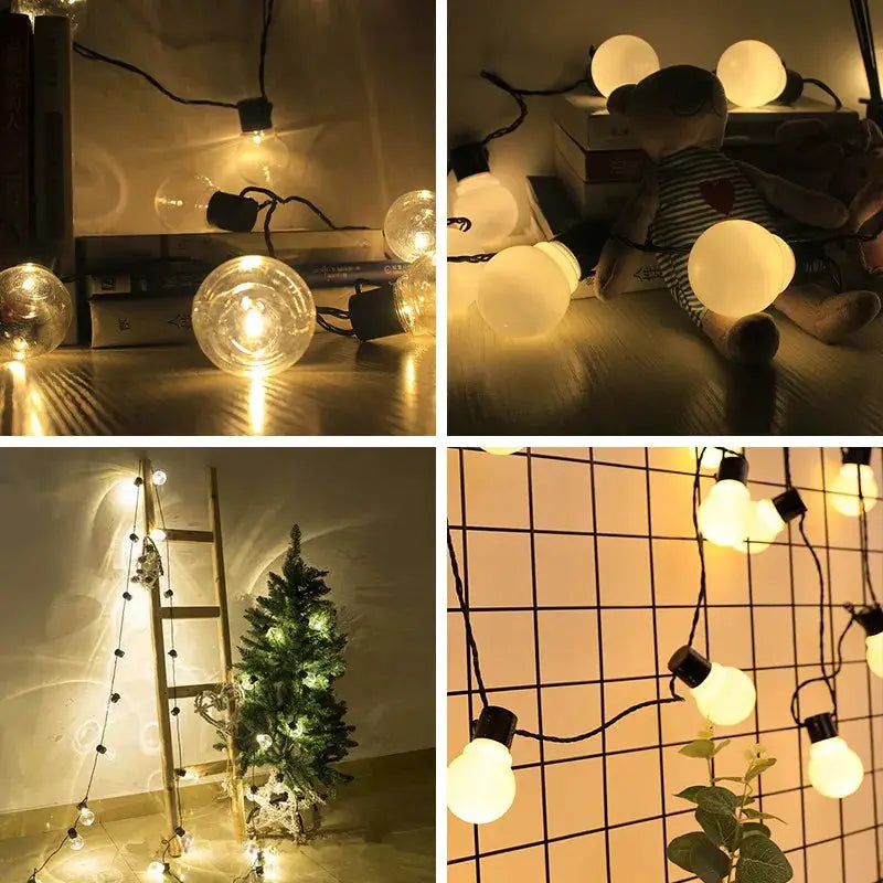 G50 Street Garland Light Bulbs LED Fairy String Light Outdoor Lights Garden Patio Christmas Decoration from PriceLows™