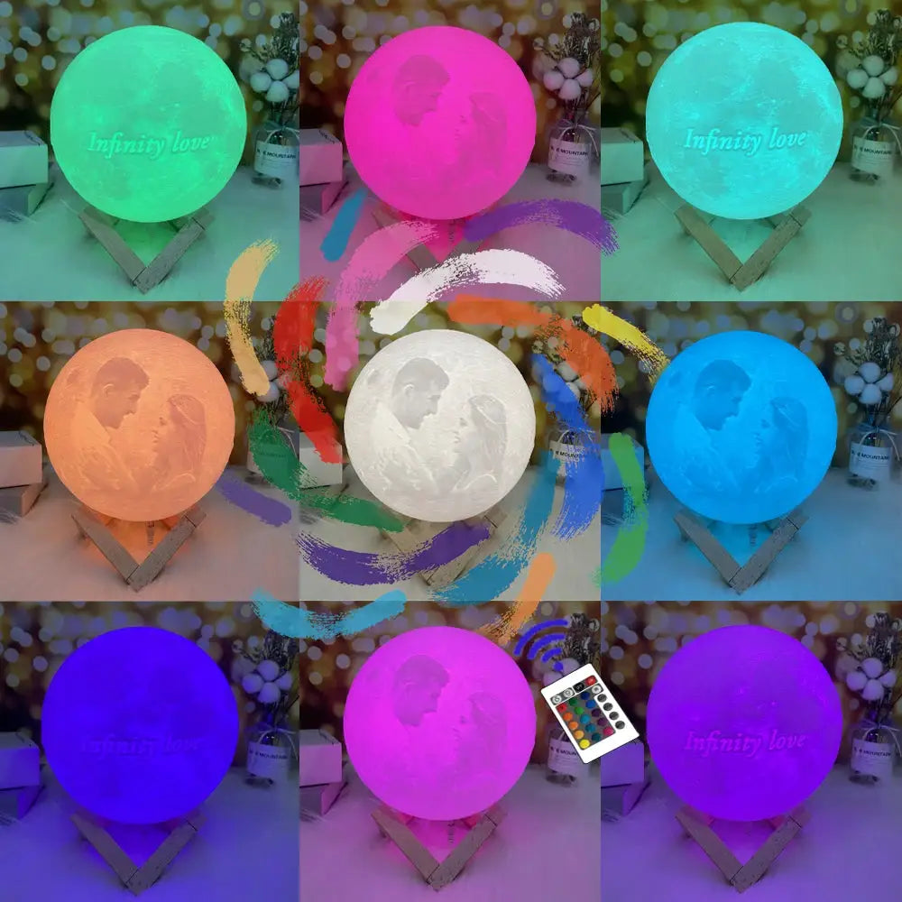 Moon Lamp Night Light | PLA Body | USB Rechargeable Night Light