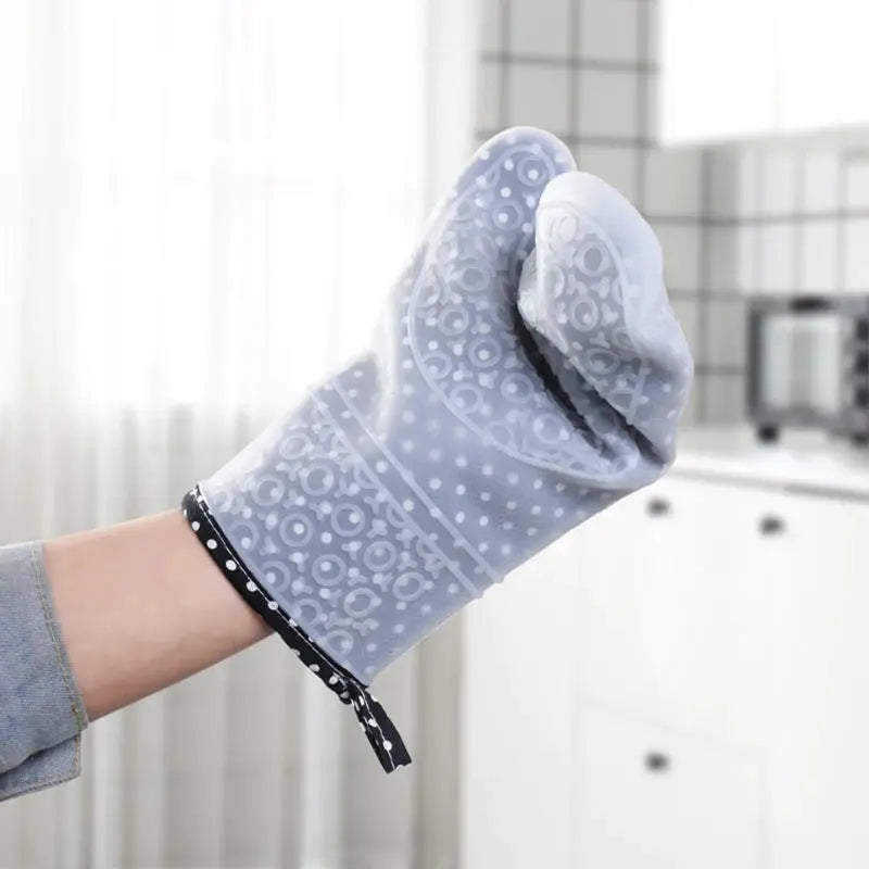 Oven Mitts | Silicone Double Layer | Heat Resistant Non Slip | 1 to 2 Pcs