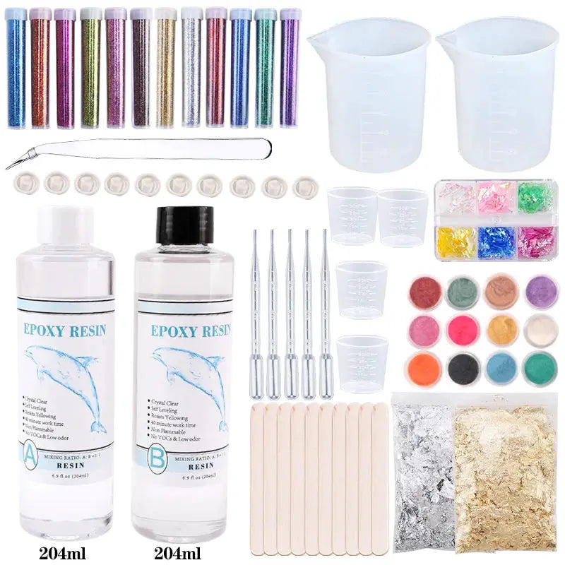 Epoxy Resin Molds Kit | Silicone Jewelry Making | Keychain Earring Diy