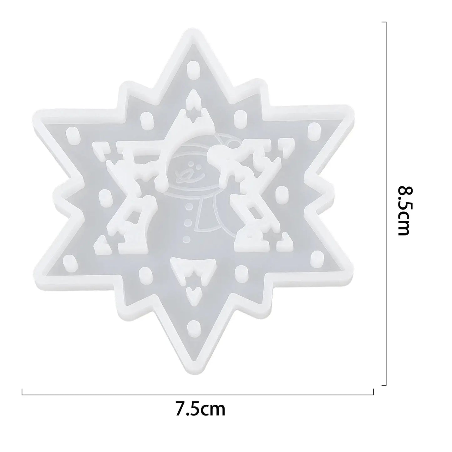 Silicone Mold | Snowflake Shape | UV Resin Compatible