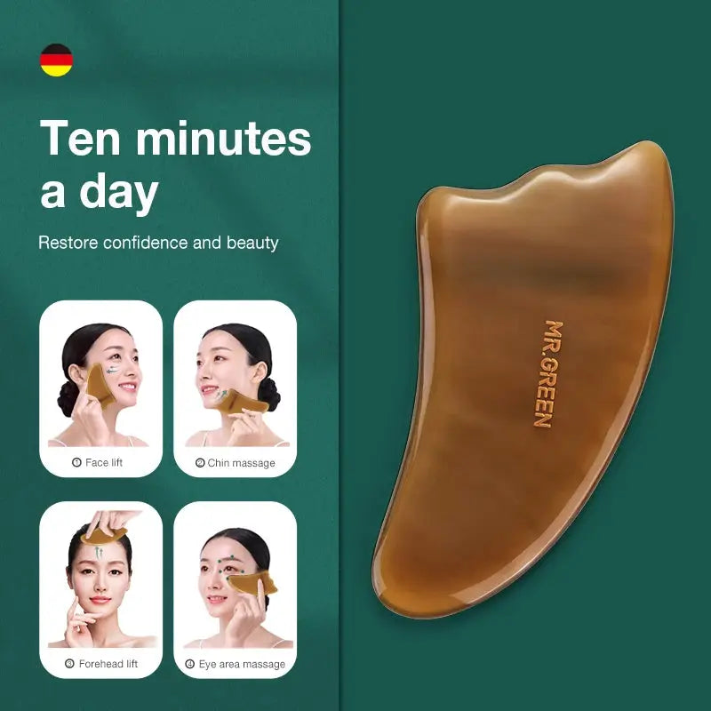 Ox Horn Guasha Face Tool | Massager For Body And Neck