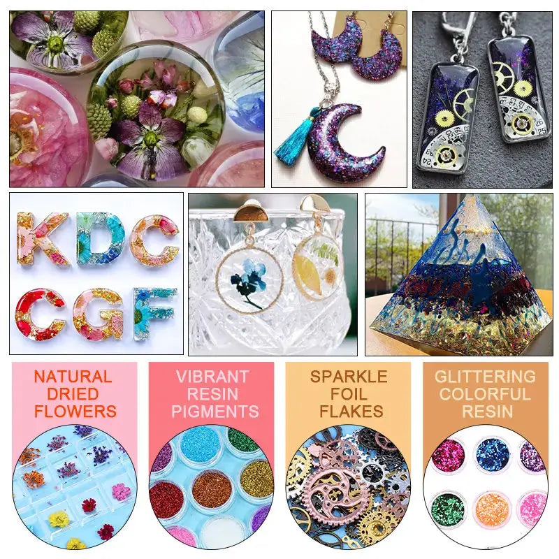 Epoxy Resin Molds Kit | Silicone Jewelry Making | Keychain Earring Diy