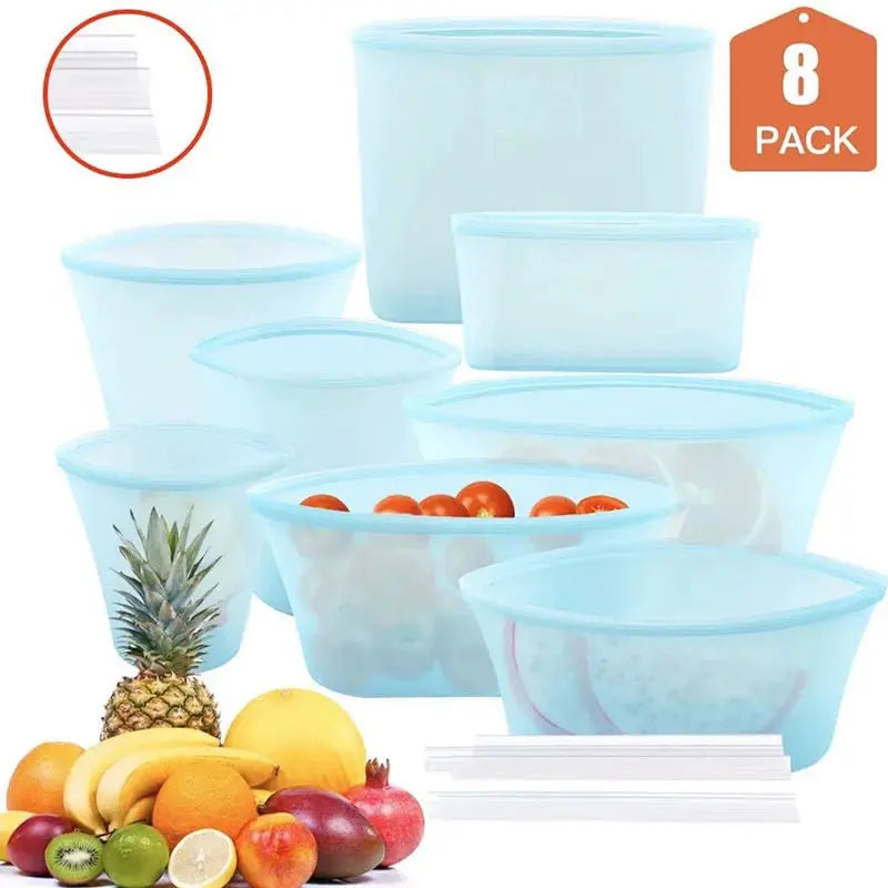 Silicone Food Zip Bag | Reusable | Leak-Proof | Various Sizes