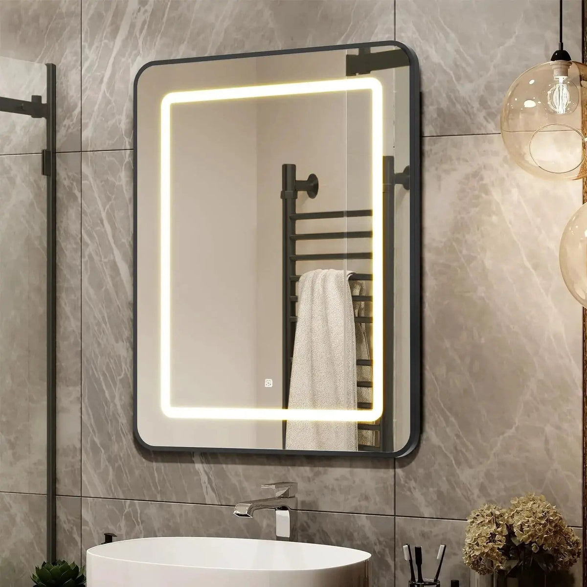 HAUSVITA Lighted Bathroom Medicine Cabinet with Mirror | Bathroom Use | Everyday Use | Bathroom
