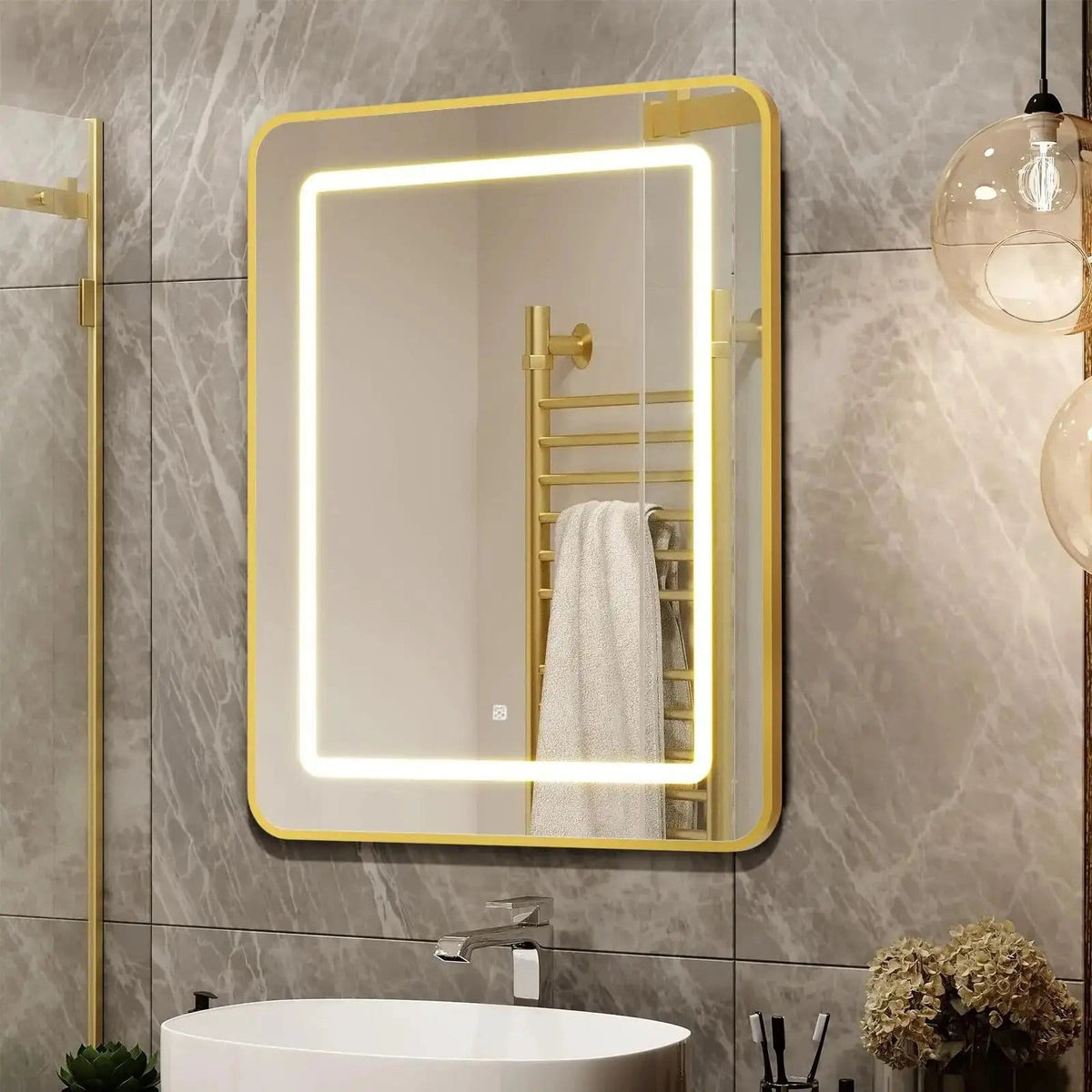 HAUSVITA Lighted Bathroom Medicine Cabinet with Mirror | Bathroom Use | Everyday Use | Bathroom