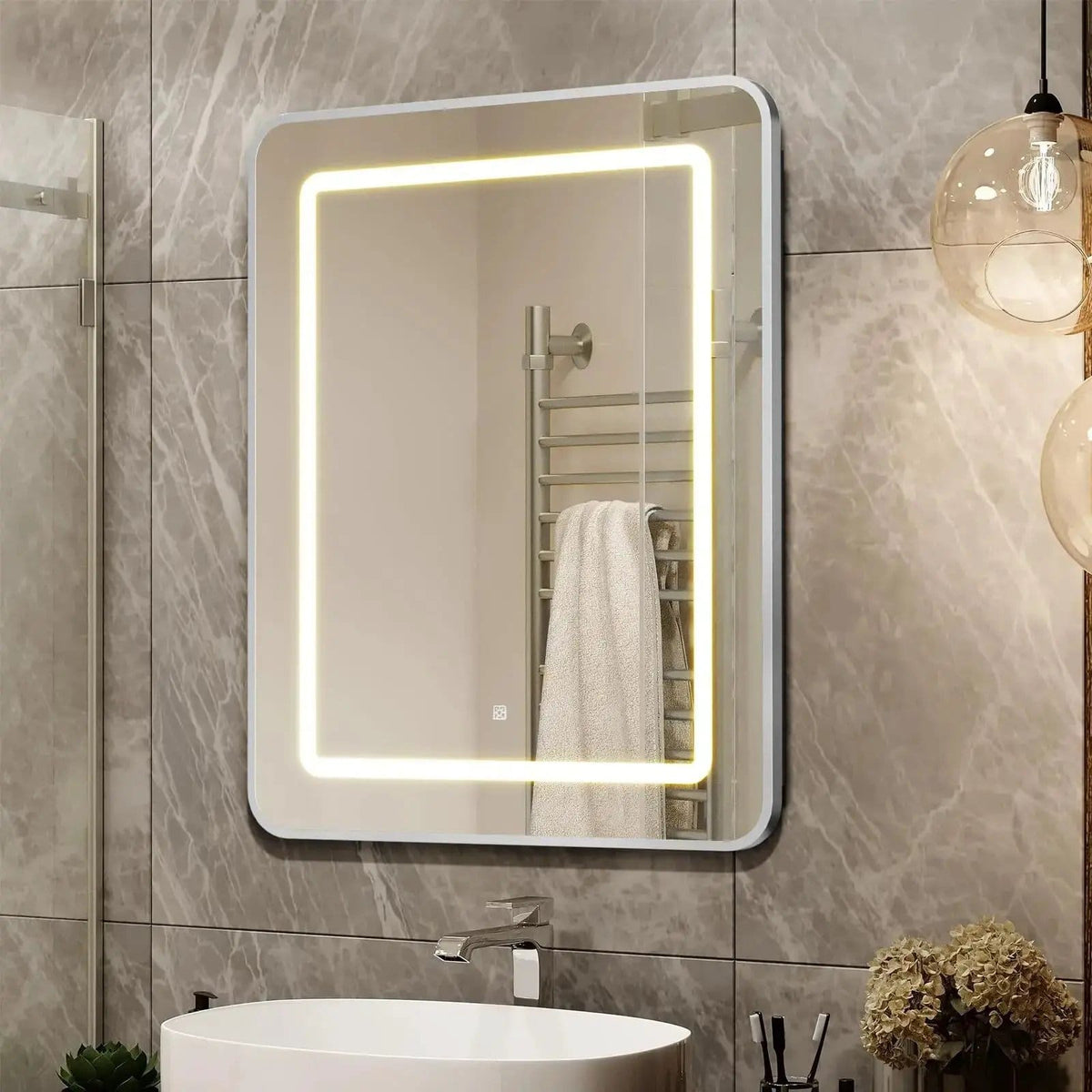 HAUSVITA Lighted Bathroom Medicine Cabinet with Mirror | Bathroom Use | Everyday Use | Bathroom