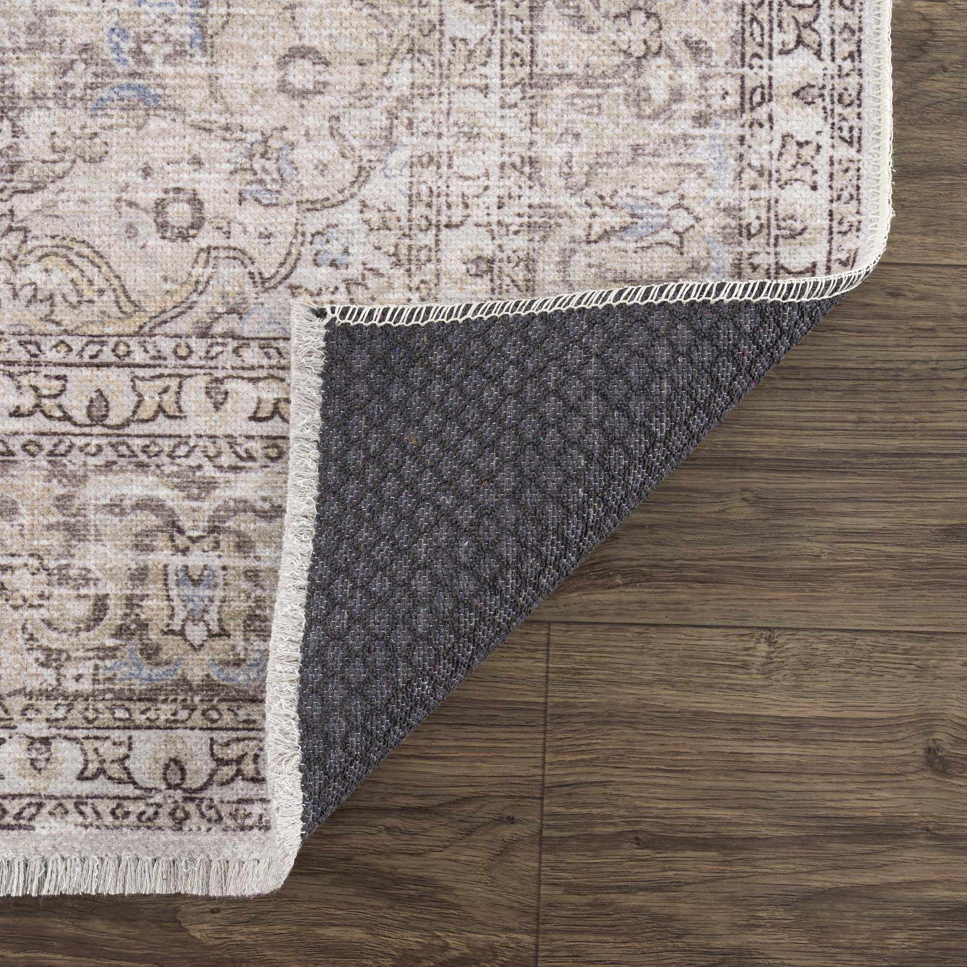 Cream Holi-2301 Washable Area Rug from PriceLows™