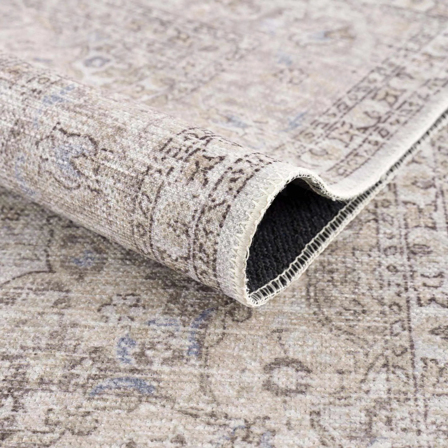 Cream Holi-2301 Washable Area Rug from PriceLows™