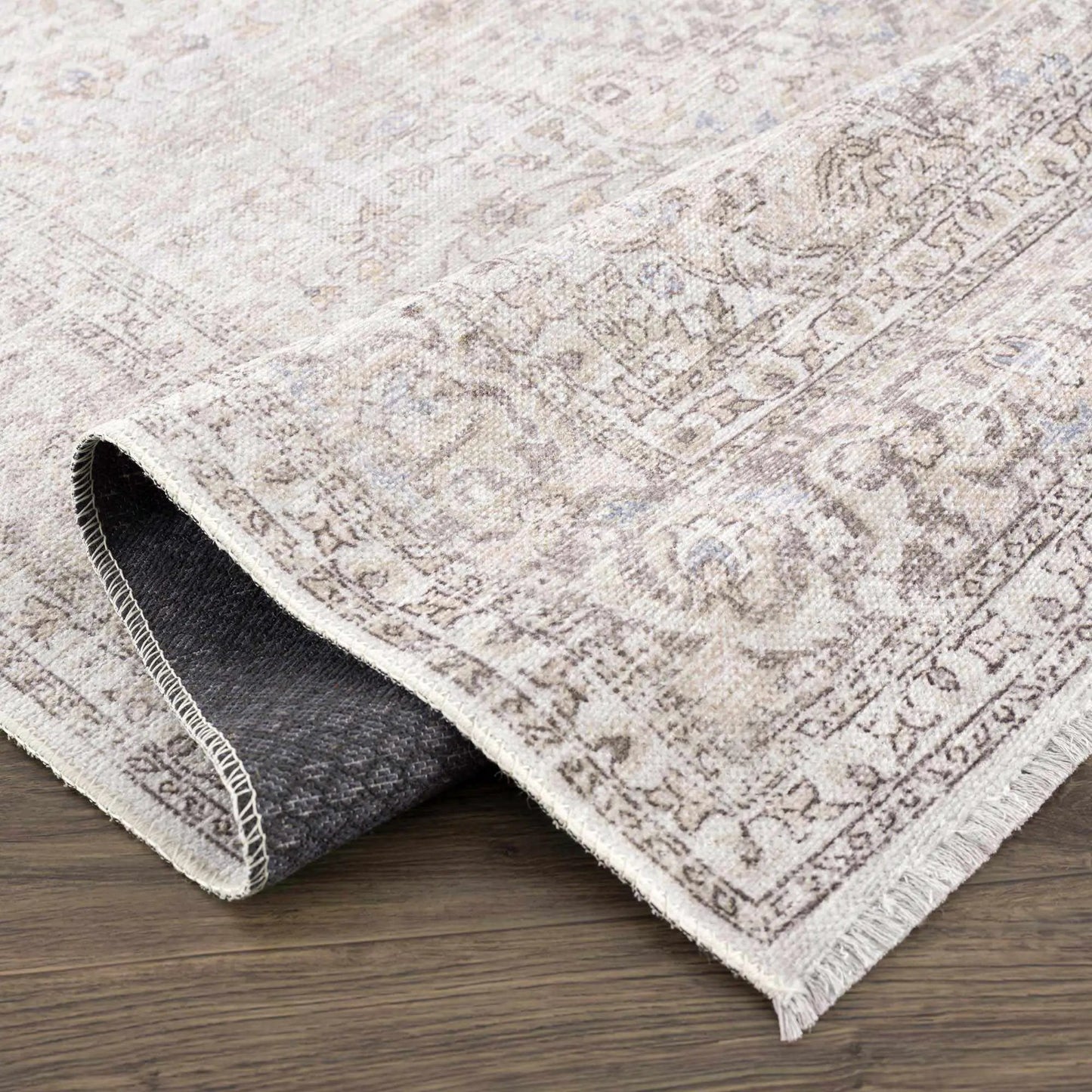 Cream Holi-2301 Washable Area Rug from PriceLows™