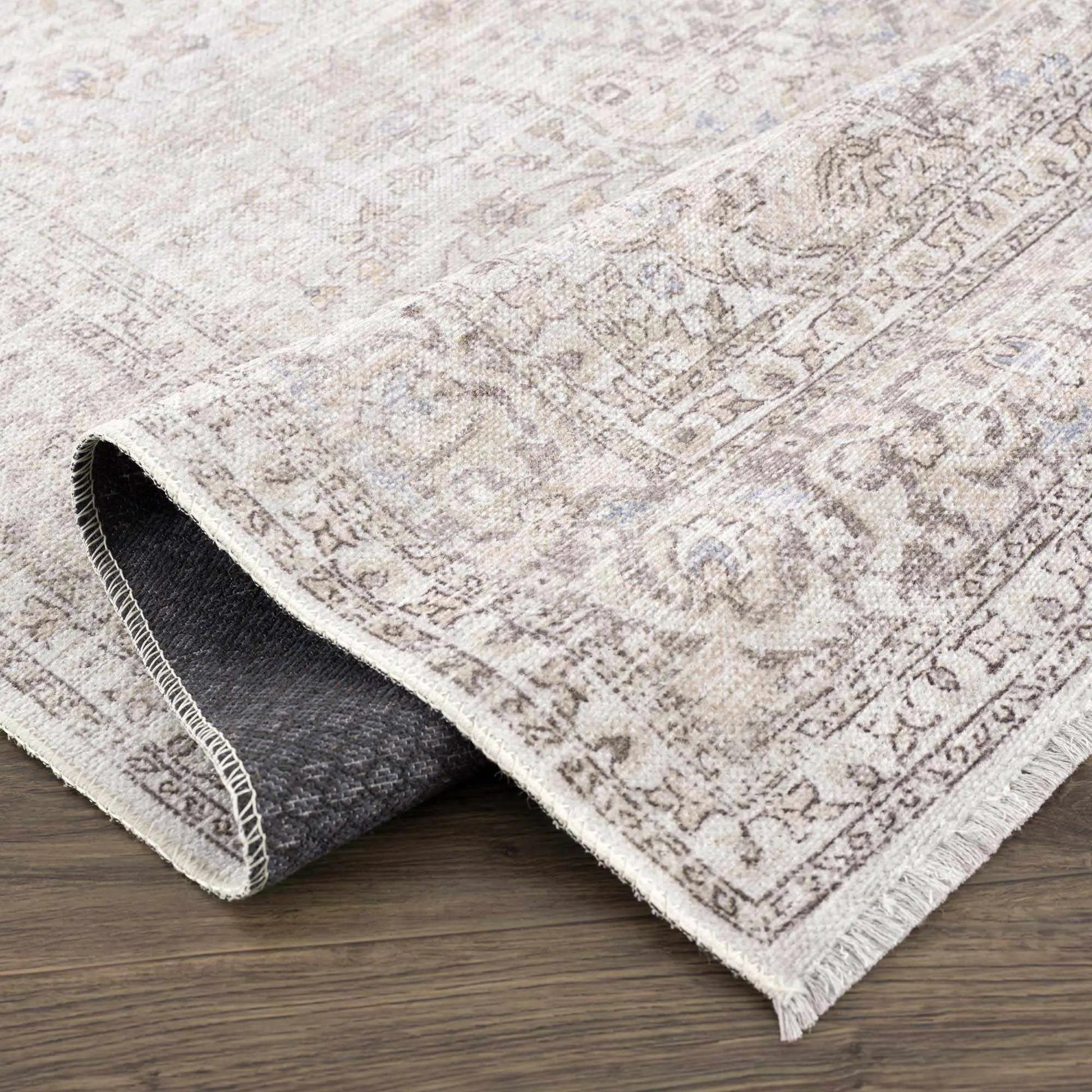 Cream Holi-2301 Washable Area Rug from PriceLows™