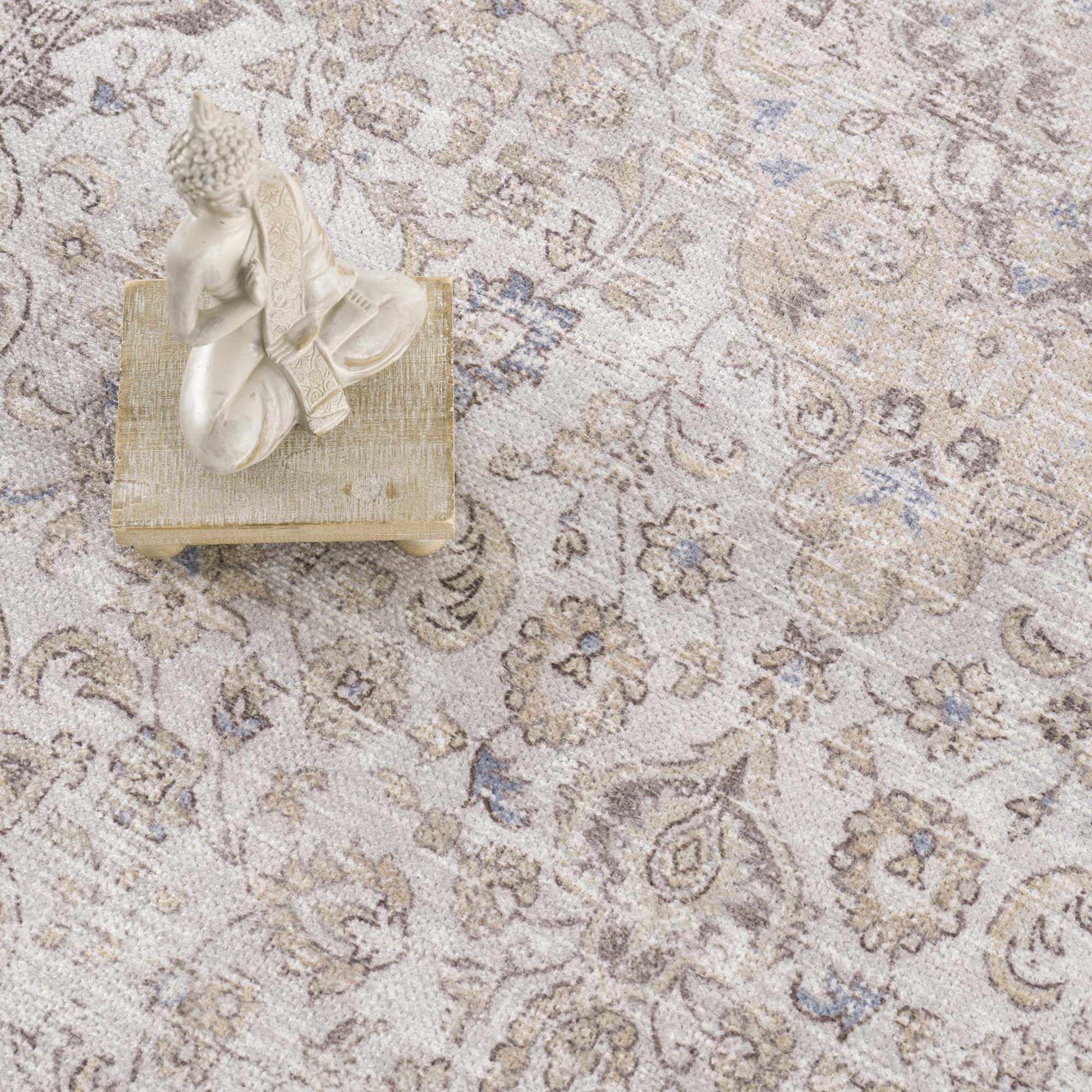 Cream Holi-2301 Washable Area Rug from PriceLows™
