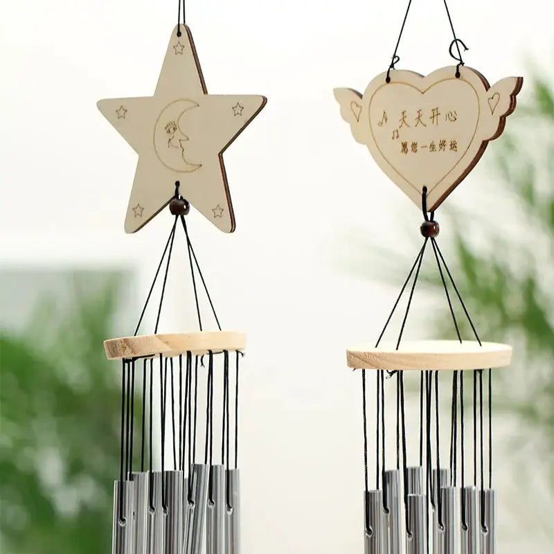 1PCS Outdoor Metal Wind Chimes Yard GardenBell Wind Chime Window Bells Wall Hanging Decorations Home Decor wooden wind from PriceLows™