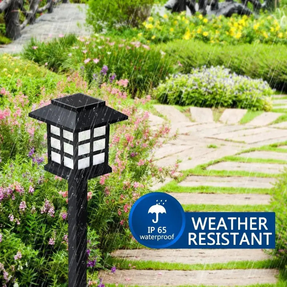 2/4/6/8pcs Led Solar Pathway Lights Waterproof Outdoor Solar Lamp for Garden/Landscape/Yard/Patio/Driveway/Walkway Lighting from PriceLows™