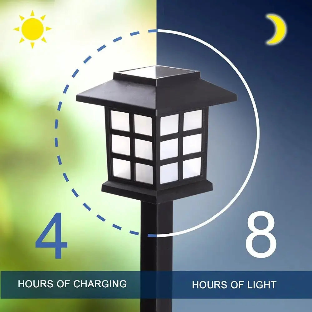 2/4/6/8pcs Led Solar Pathway Lights Waterproof Outdoor Solar Lamp for Garden/Landscape/Yard/Patio/Driveway/Walkway Lighting from PriceLows™