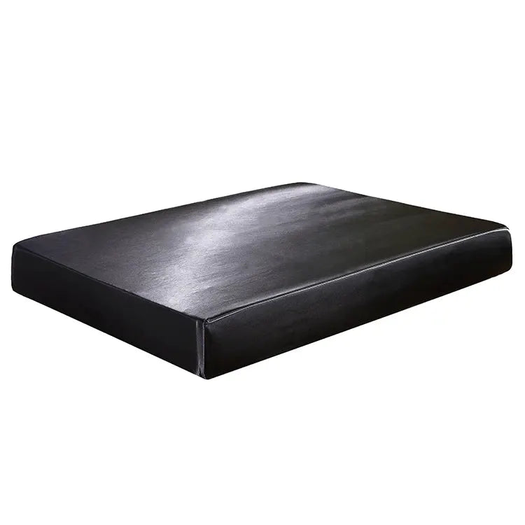 Satin Fitted Sheet | Pure Polyester | Solid Color | Queen