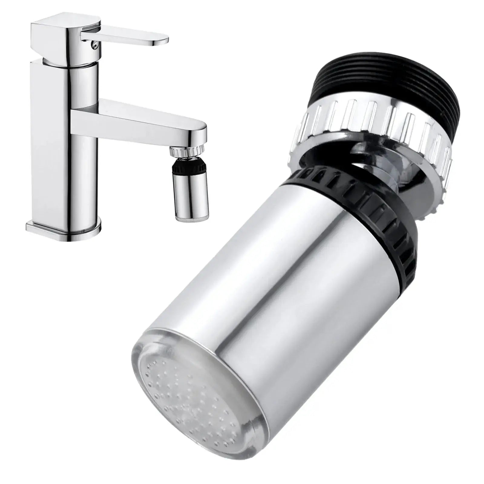 LED Water Faucet Light 3 Colorful Changing Glow Shower Head Kitchen Tap Faucet Light Temperature Sensor 22mm Internal thread from PriceLows™