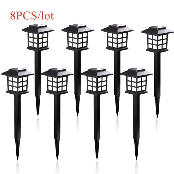 2/4/6/8pcs Led Solar Pathway Lights Waterproof Outdoor Solar Lamp for Garden/Landscape/Yard/Patio/Driveway/Walkway Lighting from PriceLows™