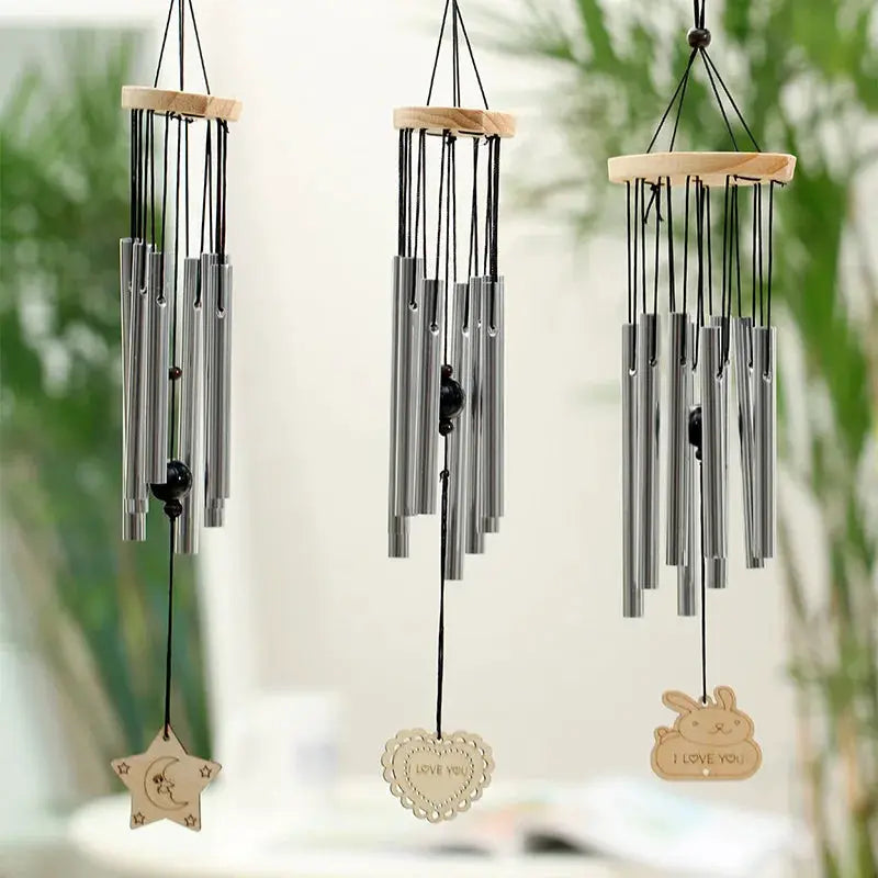 1PCS Outdoor Metal Wind Chimes Yard GardenBell Wind Chime Window Bells Wall Hanging Decorations Home Decor wooden wind from PriceLows™