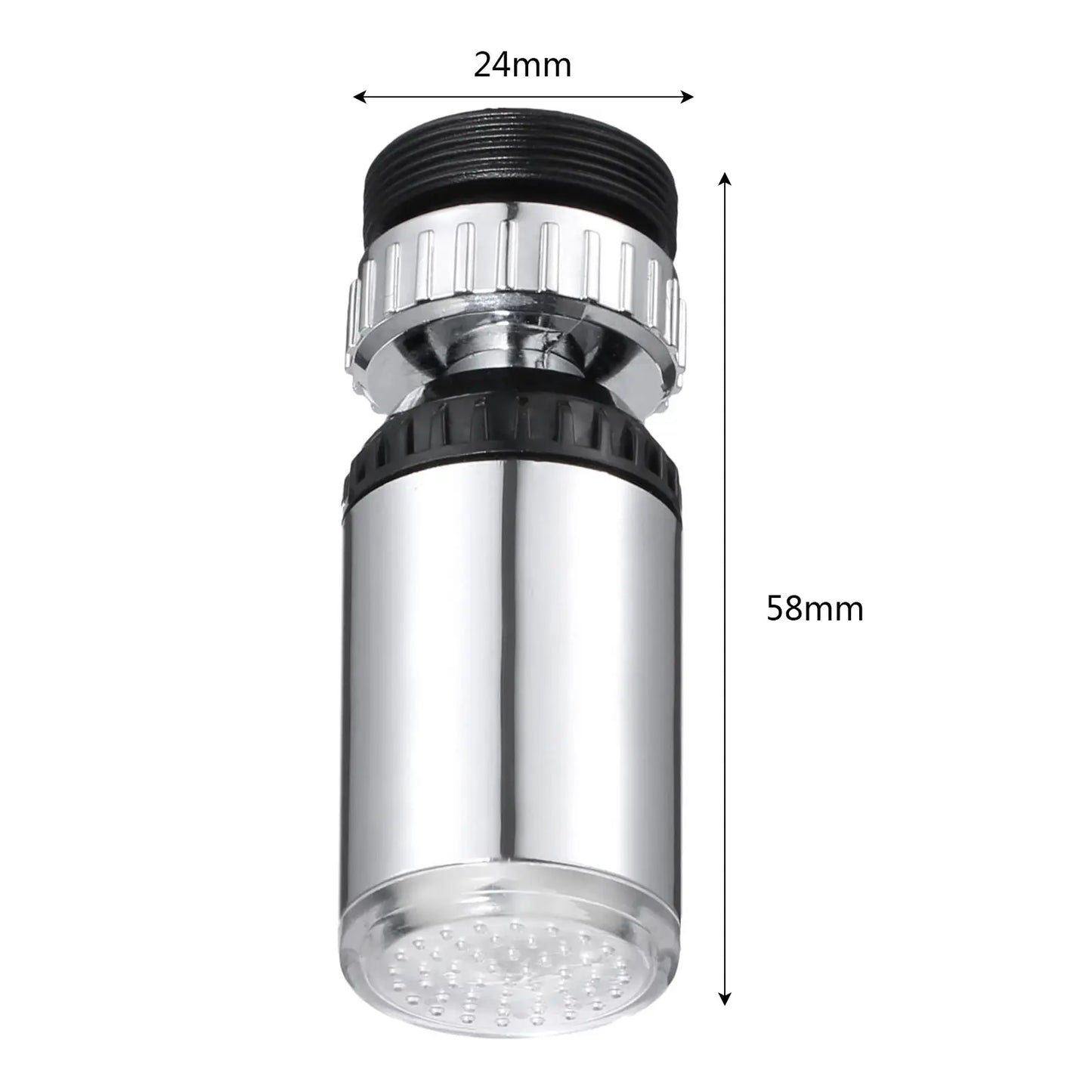 LED Water Faucet Light 3 Colorful Changing Glow Shower Head Kitchen Tap Faucet Light Temperature Sensor 22mm Internal thread from PriceLows™