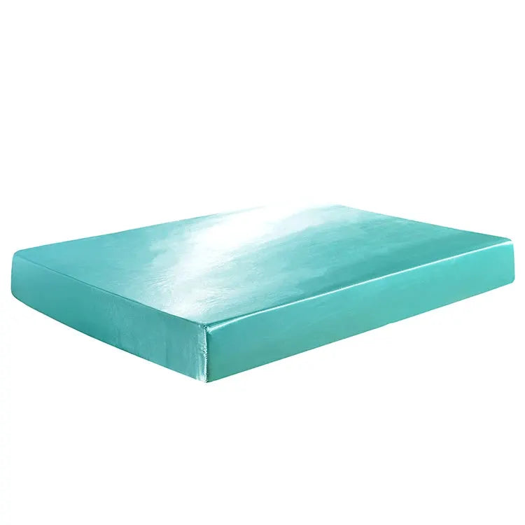 Satin Fitted Sheet | Pure Polyester | Solid Color | Queen