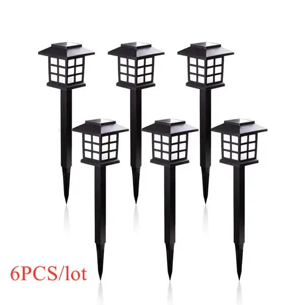 2/4/6/8pcs Led Solar Pathway Lights Waterproof Outdoor Solar Lamp for Garden/Landscape/Yard/Patio/Driveway/Walkway Lighting from PriceLows™