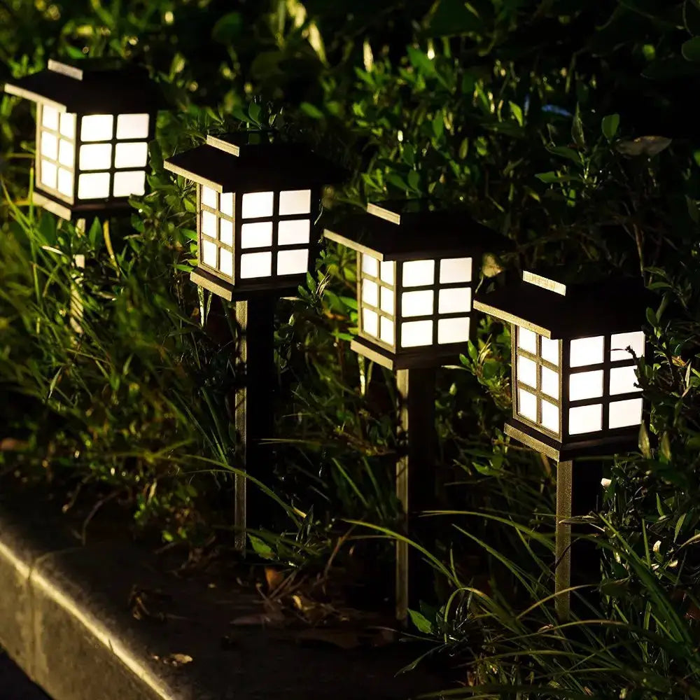 2/4/6/8pcs Led Solar Pathway Lights Waterproof Outdoor Solar Lamp for Garden/Landscape/Yard/Patio/Driveway/Walkway Lighting from PriceLows™