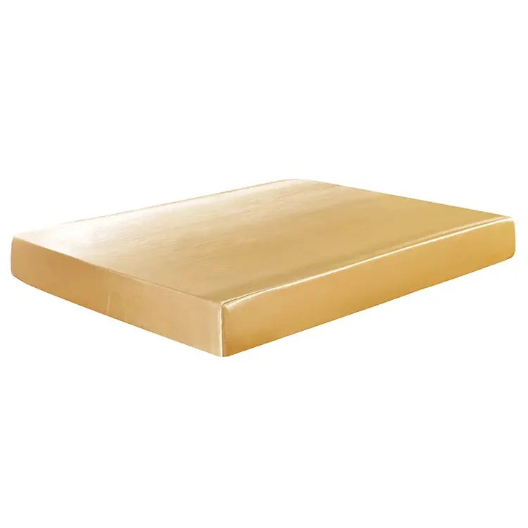 Satin Fitted Sheet | Pure Polyester | Solid Color | Queen