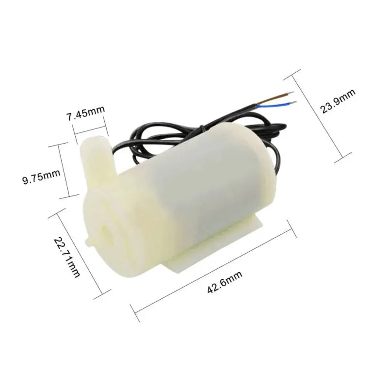 Mini Micro Submersible Water Pump 100L/H DC 3V Low Noise Brushless Motor Pump horizontal vertical 1m soft hose from PriceLows™