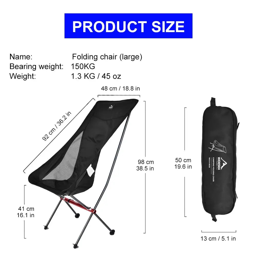 Camping Chair | Aluminum Frame | Foldable All Seasons | Beach Picnic from PriceLows™