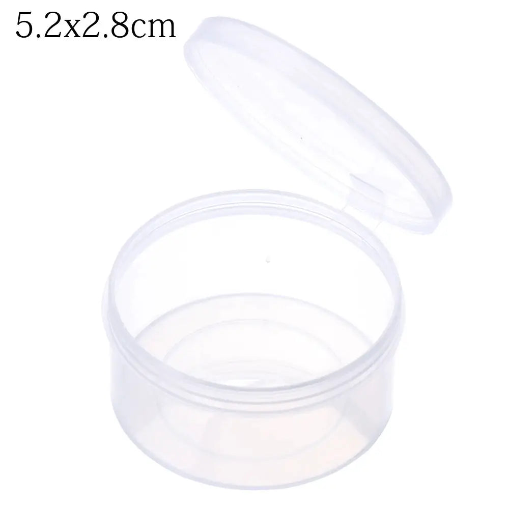 1PC Square/Round Transparent Plastic Storage Box Small Case Beads Earrings Jewelry Container Hardware Organizer Pill Chip Box from PriceLows™