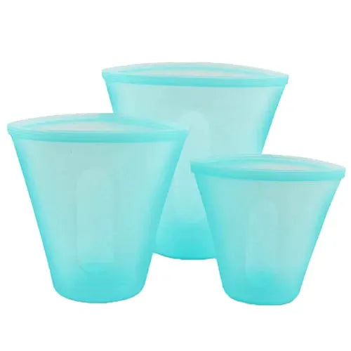 Silicone Food Zip Bag | Reusable | Leak-Proof | Various Sizes