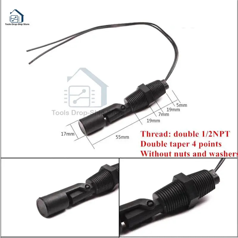 Horizontal Float Sensor Switch Side Mount Liquid Water Level Sensor Controller Automatic Water Pump switch Aquarium Tank Pool from PriceLows™