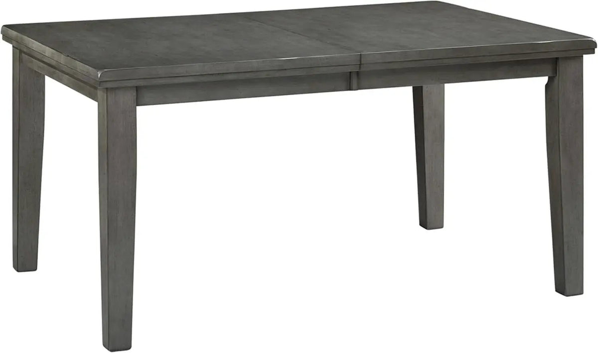 Hallanden Modern Farmhouse Butterfly Extension Dining Table Dark Gray from PriceLows™