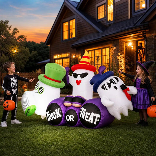 Halloween Ghost Band Inflatable | 8 Ft Tall | PriceLows™