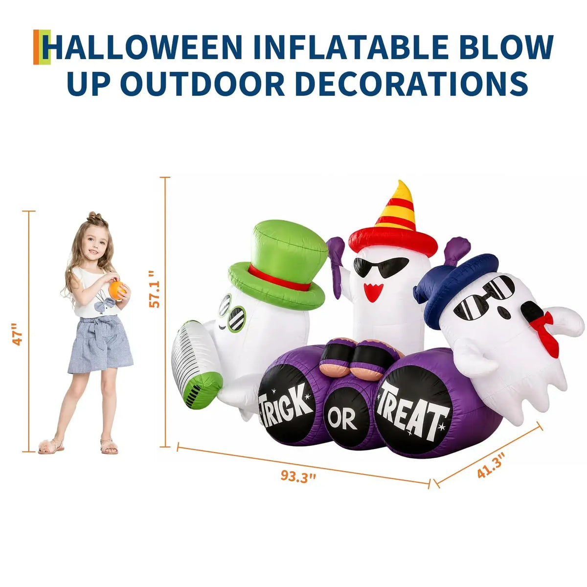 Halloween Ghost Band Inflatable | 8 Ft Tall | PriceLows™