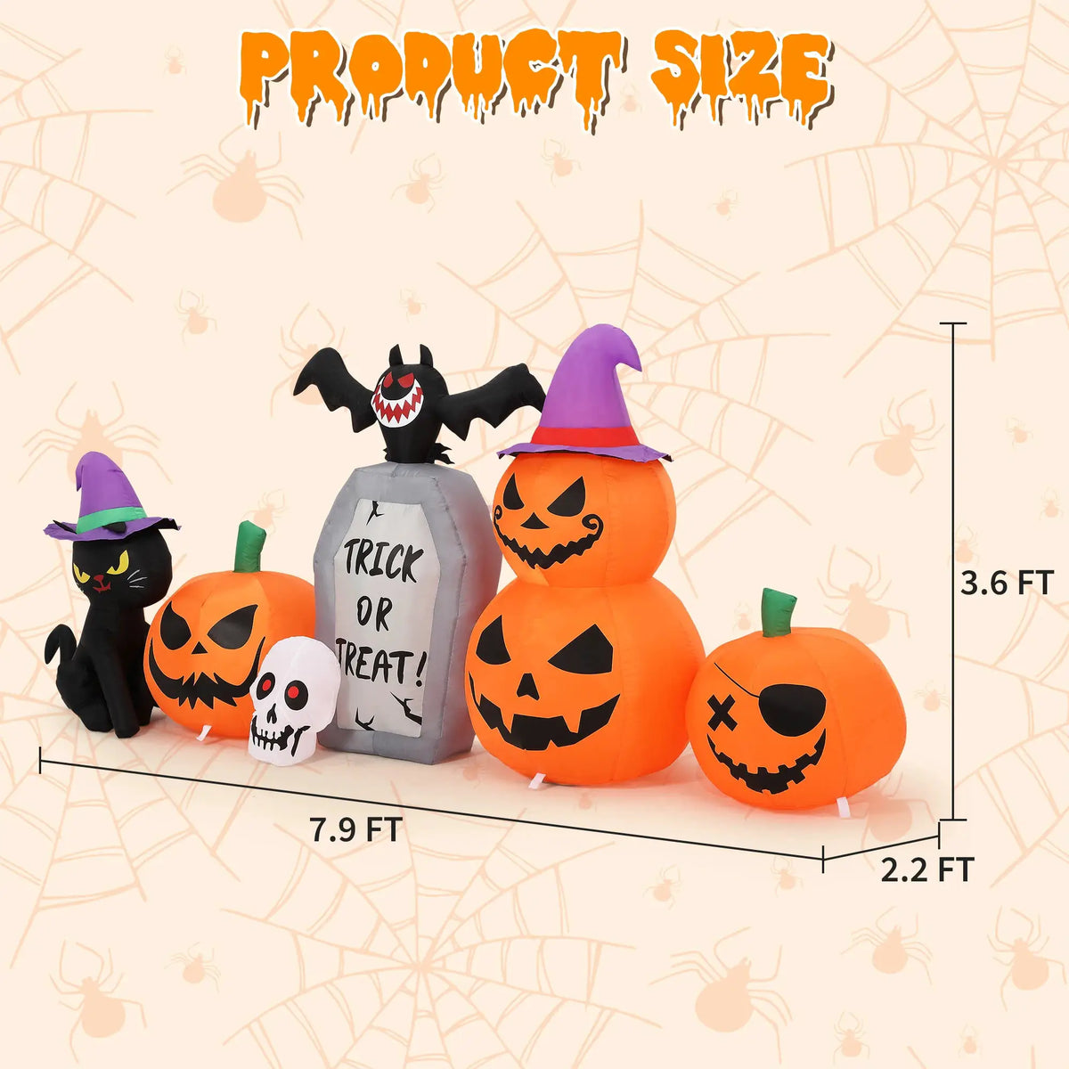 Halloween Inflatable | 8Ft LED Yard | PriceLows™
