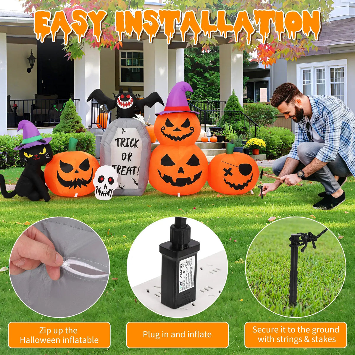 Halloween Inflatable | 8Ft LED Yard | PriceLows™