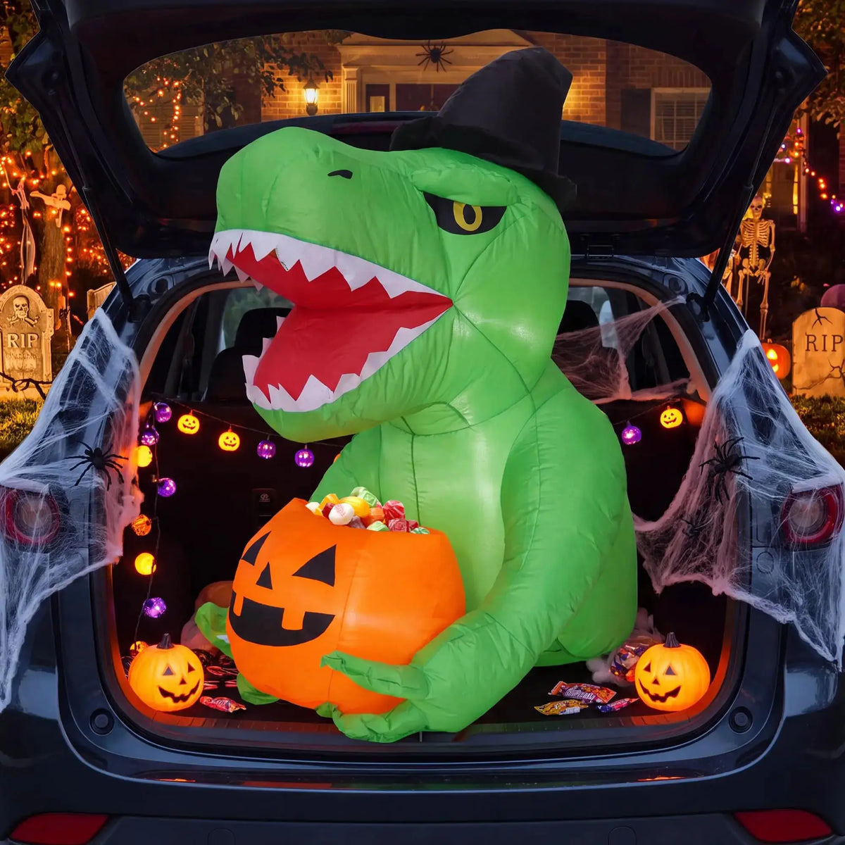 Halloween Inflatable Dinosaur | 4.5ft LED | PriceLows™