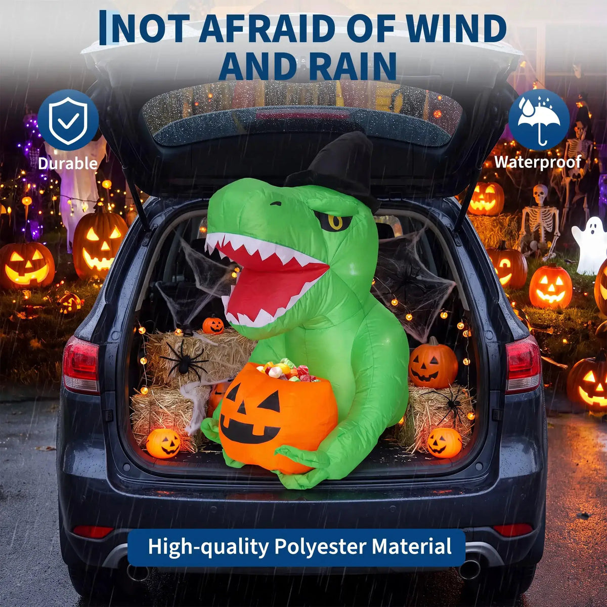 Halloween Inflatable Dinosaur | 4.5ft LED | PriceLows™