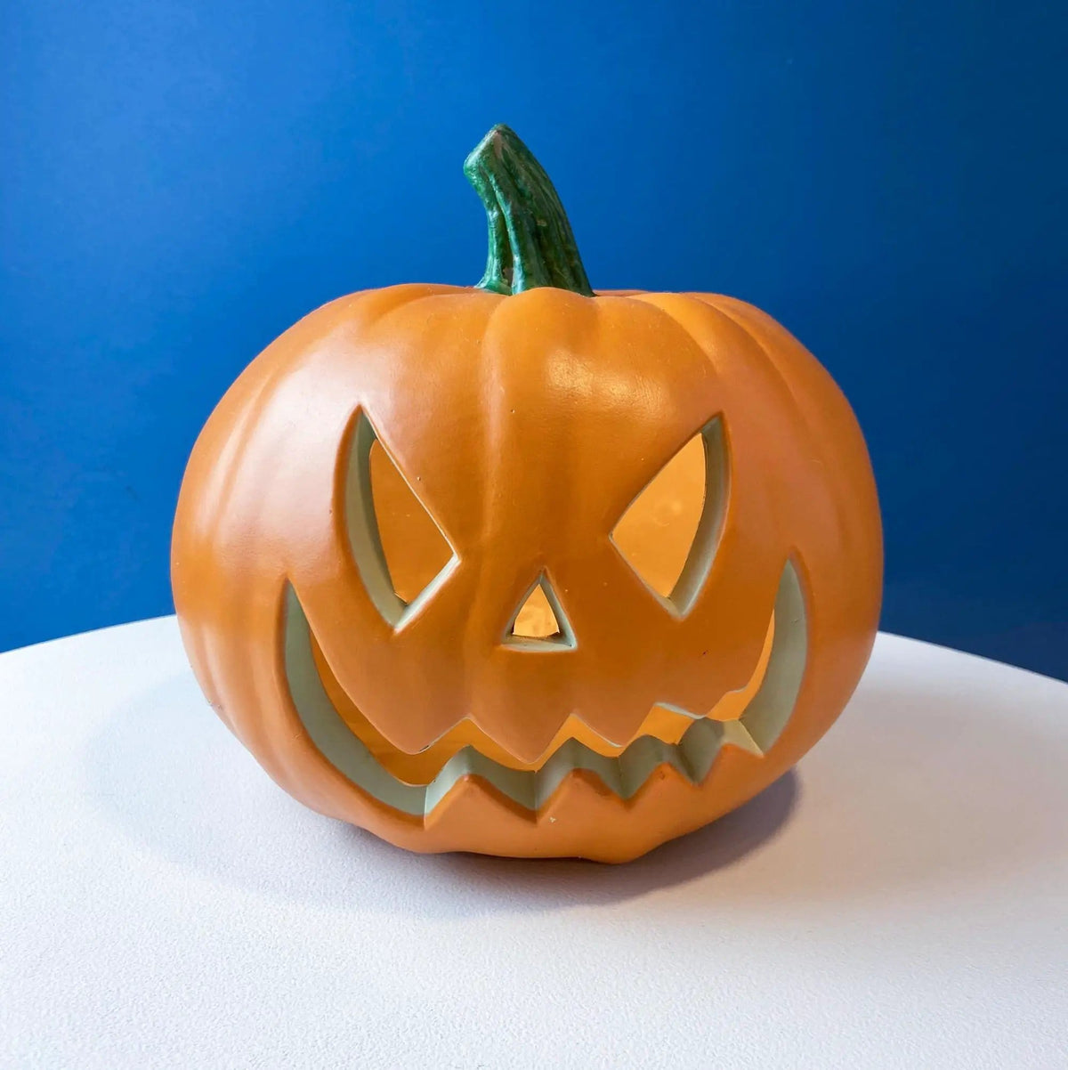 Halloween Lantern Grinning Pumpkin with Light | Fall Porch Window Decor | Home or Retail Celebration | Gift for Him or Her