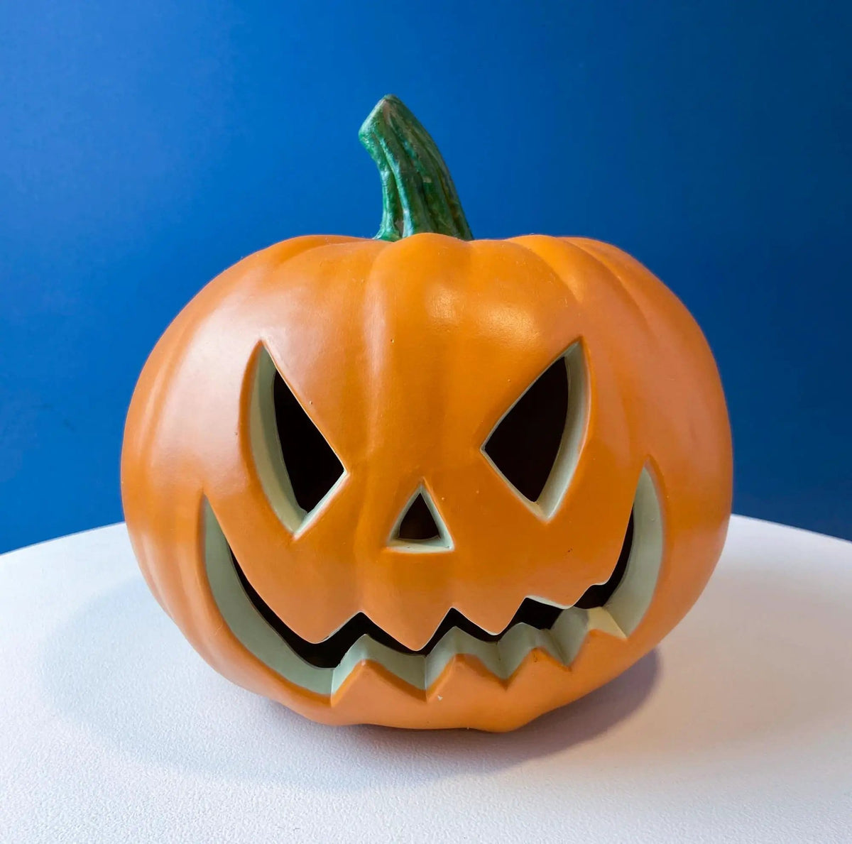 Halloween Lantern Grinning Pumpkin with Light | Fall Porch Window Decor | Home or Retail Celebration | Gift for Him or Her