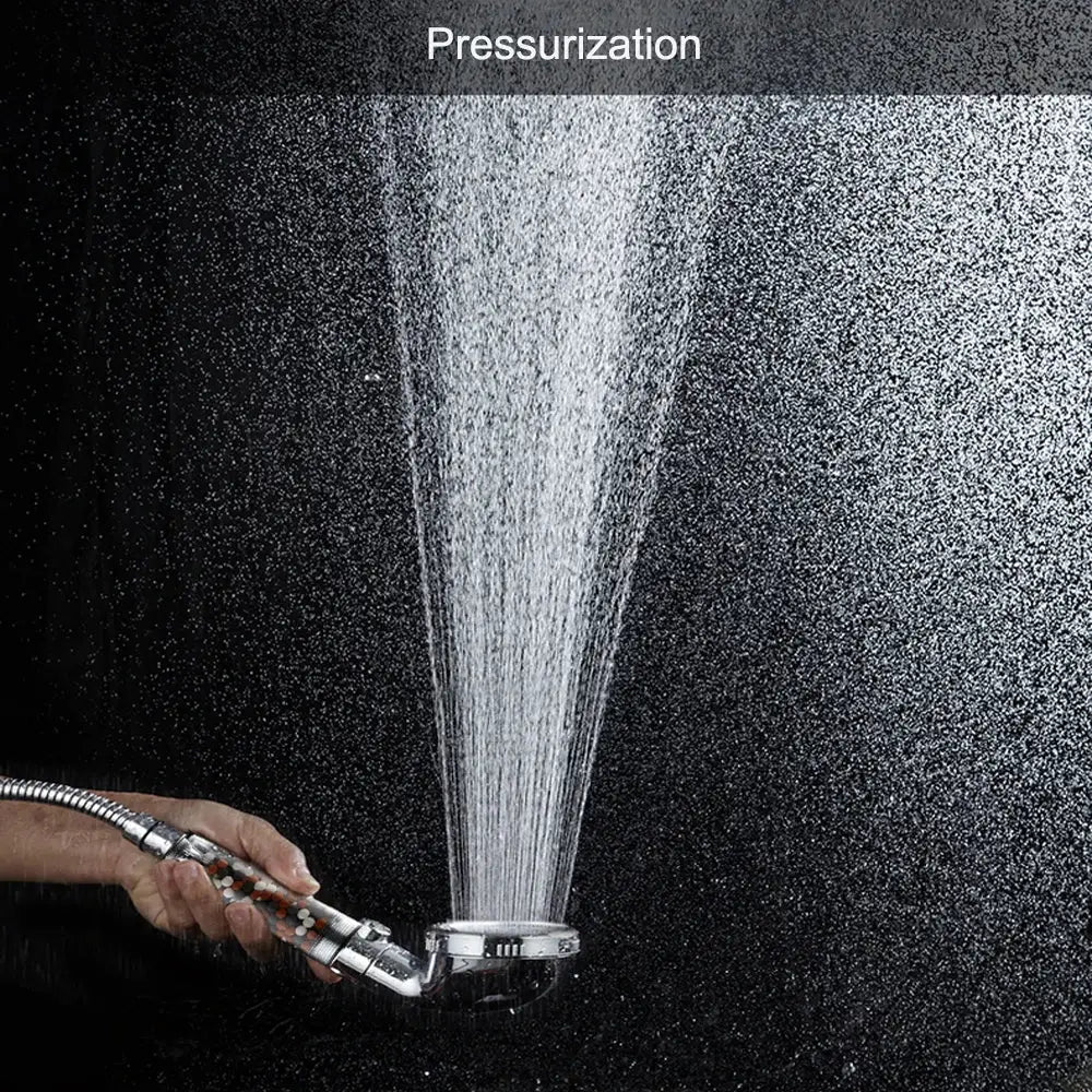 Shower Head | 3 Modes High Pressure With On Off Switch | Mineral Balls Filter Water | Handheld from PriceLows™