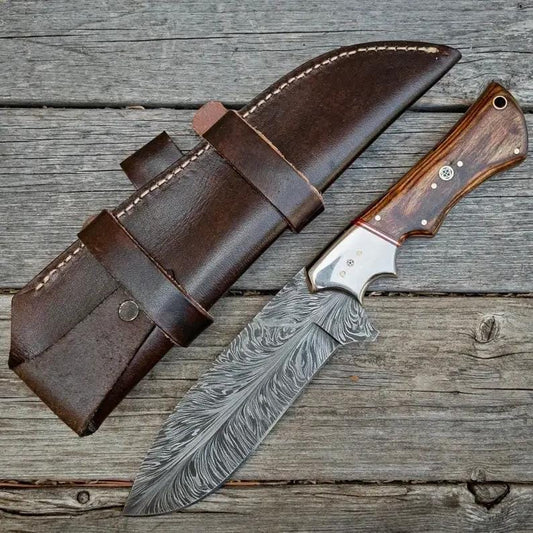 Handmade Damascus steel hunting knives (Style 3) | 10.5 Inch | Damascus Steel | Hunting & Survival Knife